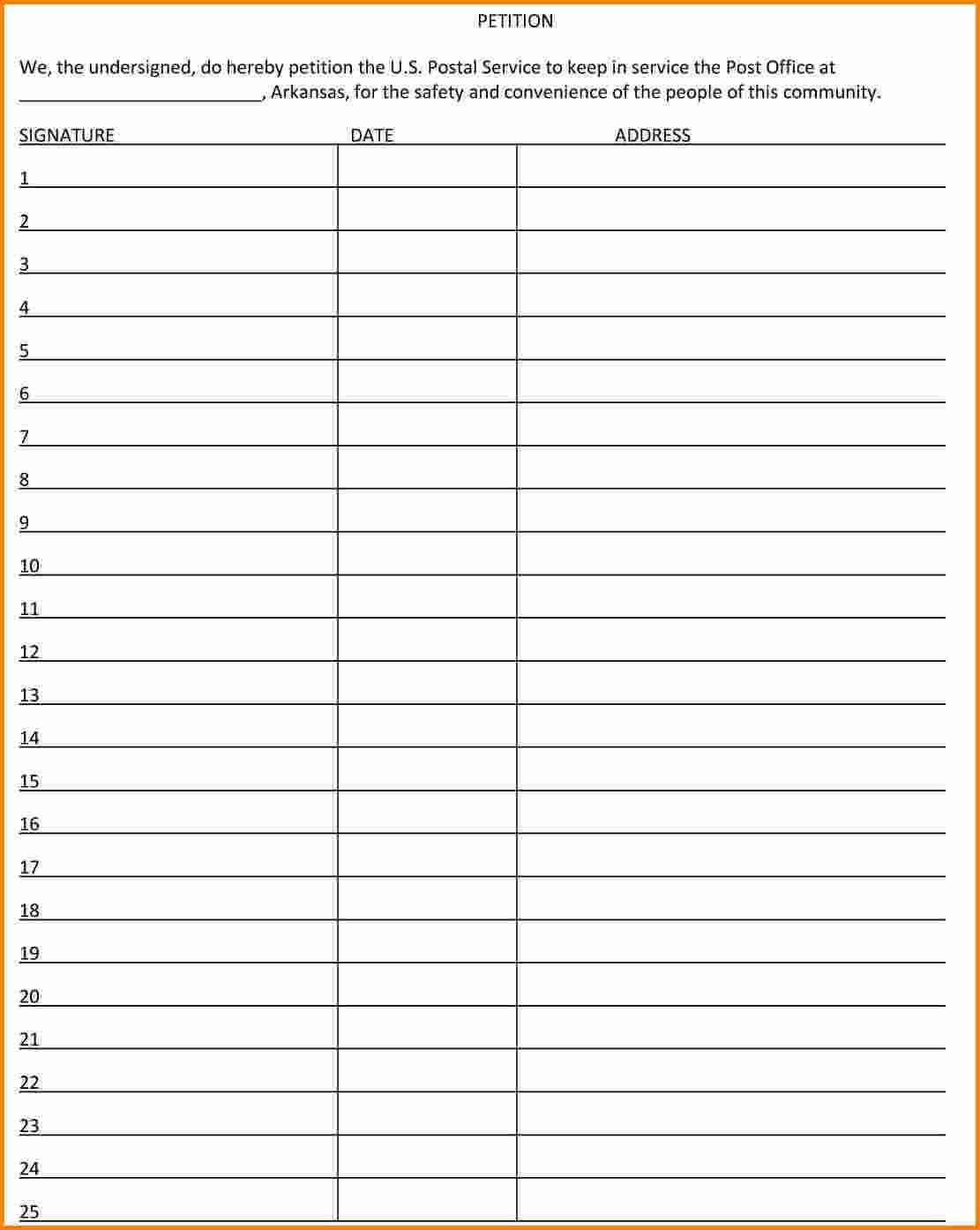 Petition Template - How You Promote Your Petition Is Going Pertaining To Blank Petition Template