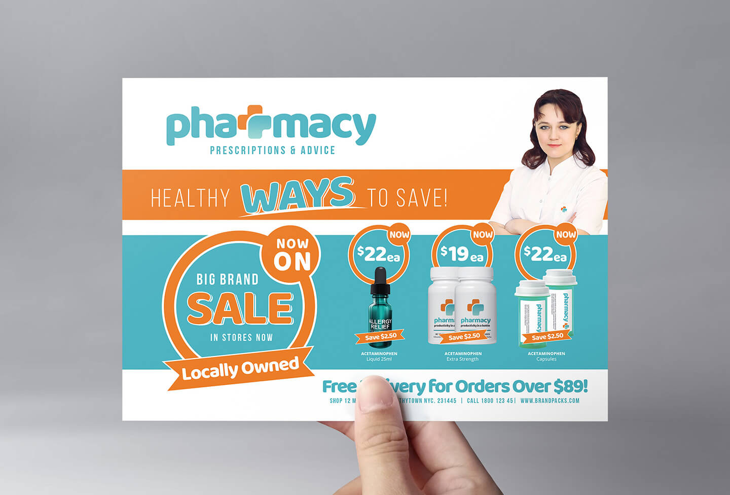 Pharmacy Flyer Template – Psd, Ai & Vector – Brandpacks Intended For Pharmacy Brochure Template Free