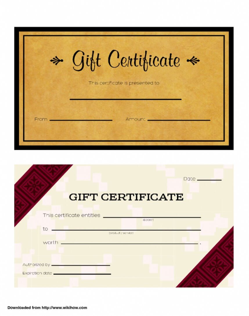 Phenomenal Printable Gift Certificate Templates Word Free Intended For Microsoft Gift Certificate Template Free Word