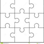 Photo About Jigsaw Puzzle , Blank Simple Template 3X3 in Blank Jigsaw Piece Template