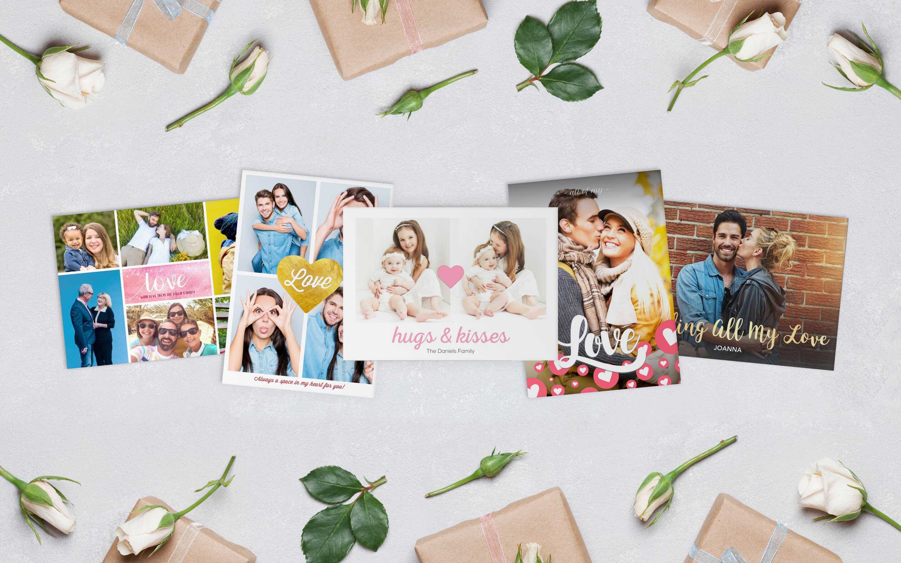 Photo Cards Pertaining To Birthday Card Collage Template