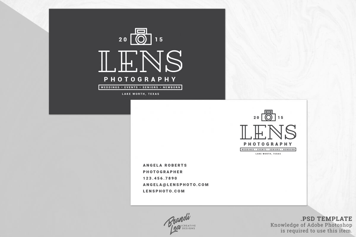 Photography Business Card Template Within Photography Business Card Template Photoshop