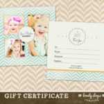 Photography Gift Certificate Template For Professional In Photoshoot Gift Certificate Template