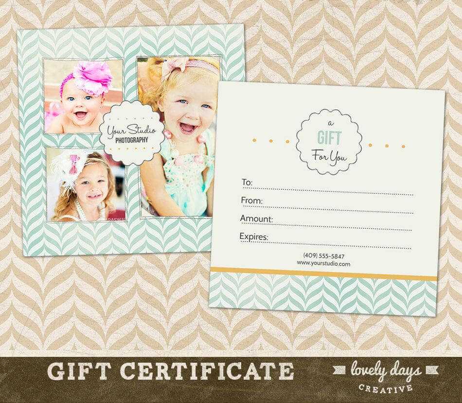 Photography Gift Certificate Template For Professional Intended For Free Photography Gift Certificate Template