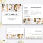 Photography Referral Card Template, Wedding Planner Referral Program,  Photoshop Templates, Instant Download! Intended For Referral Card Template