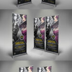 Photography Rollup Banner Template Psd | Roll Up | Rollup With Photography Banner Template