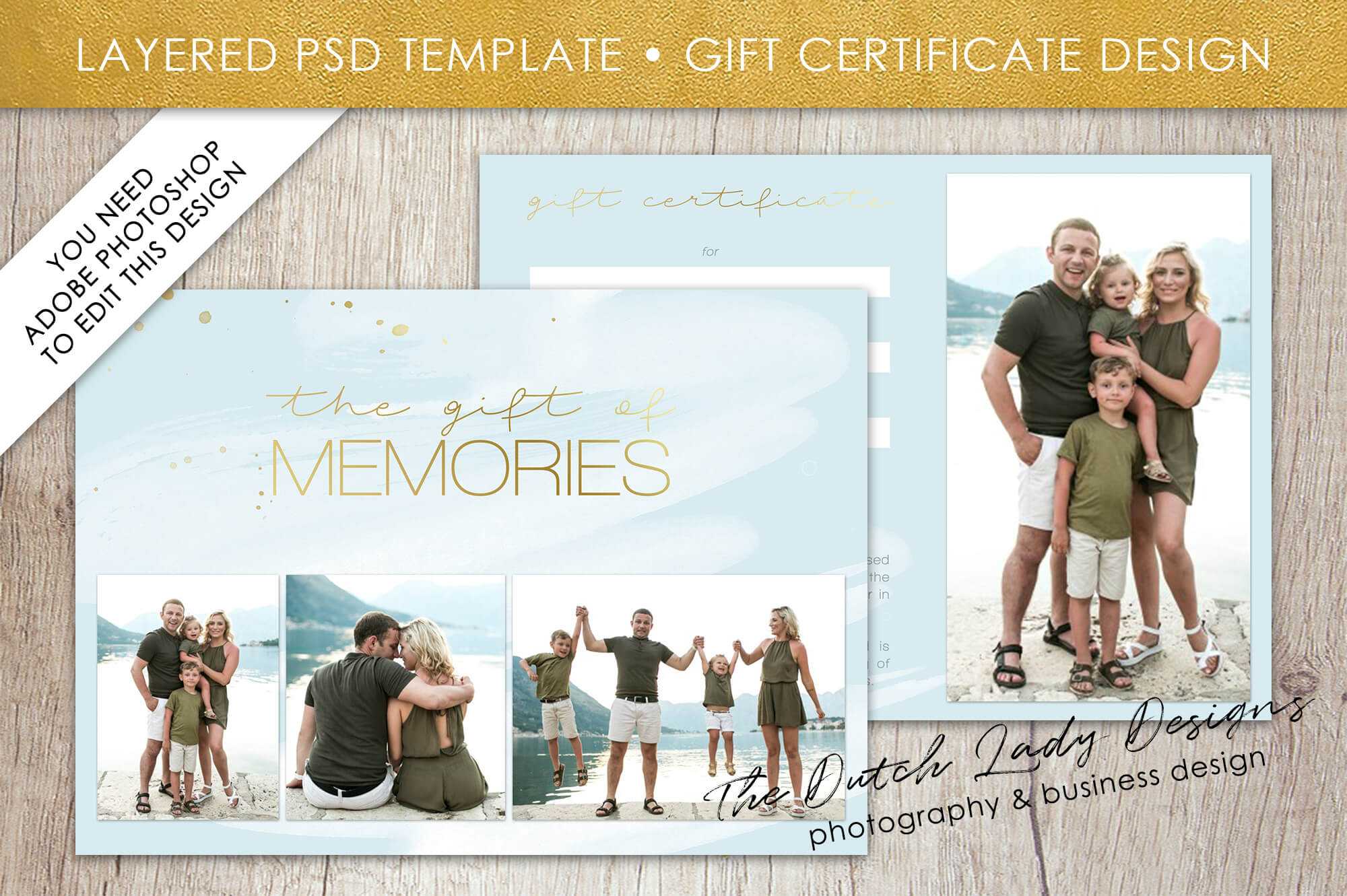 Photoshoot Gift Certificate Template Photography Photo Card With Regard To Photoshoot Gift Certificate Template