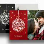 Photoshop Christmas Card Template For Photographers – 012 For Holiday Card Templates For Photographers