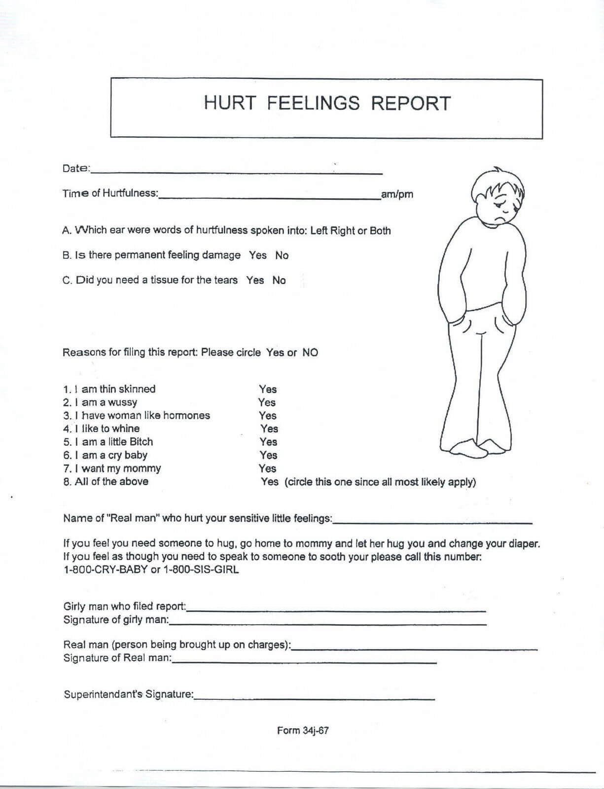 Pinamber Rollins On Diddles | Hurt Feelings, It Hurts For Hurt Feelings Report Template