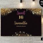 Pinargelia Figueroa On Birthday Party Ideas In 2019 For Sweet 16 Banner Template