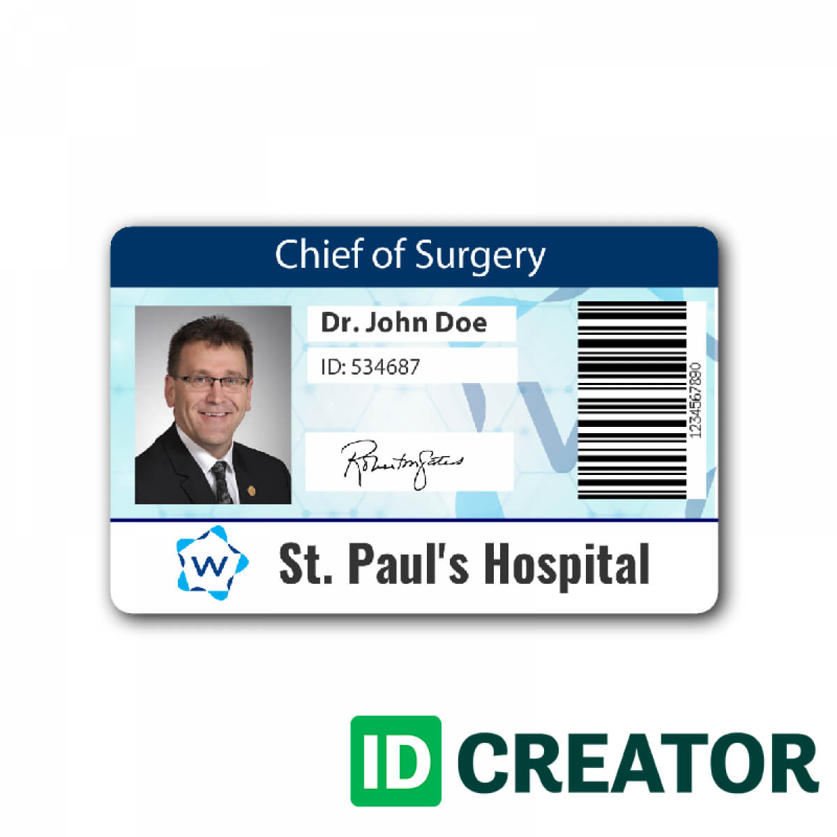 Pinblue Heron On /en/ | Id Card Template, Name Badge For Hospital Id Card Template