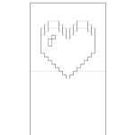 Pindede Paper On Paper-Paper:sort 25 | Pop Up Card with regard to Pixel Heart Pop Up Card Template