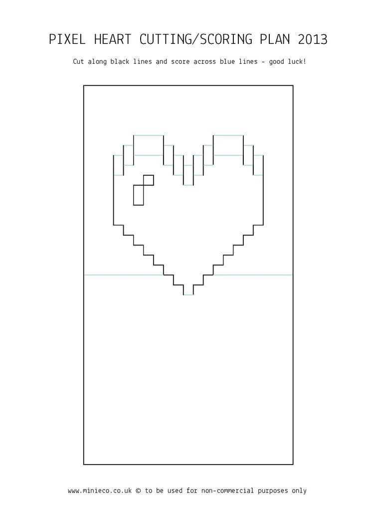 Pindede Paper On Paper Paper:sort 25 | Pop Up Card With Regard To Pixel Heart Pop Up Card Template