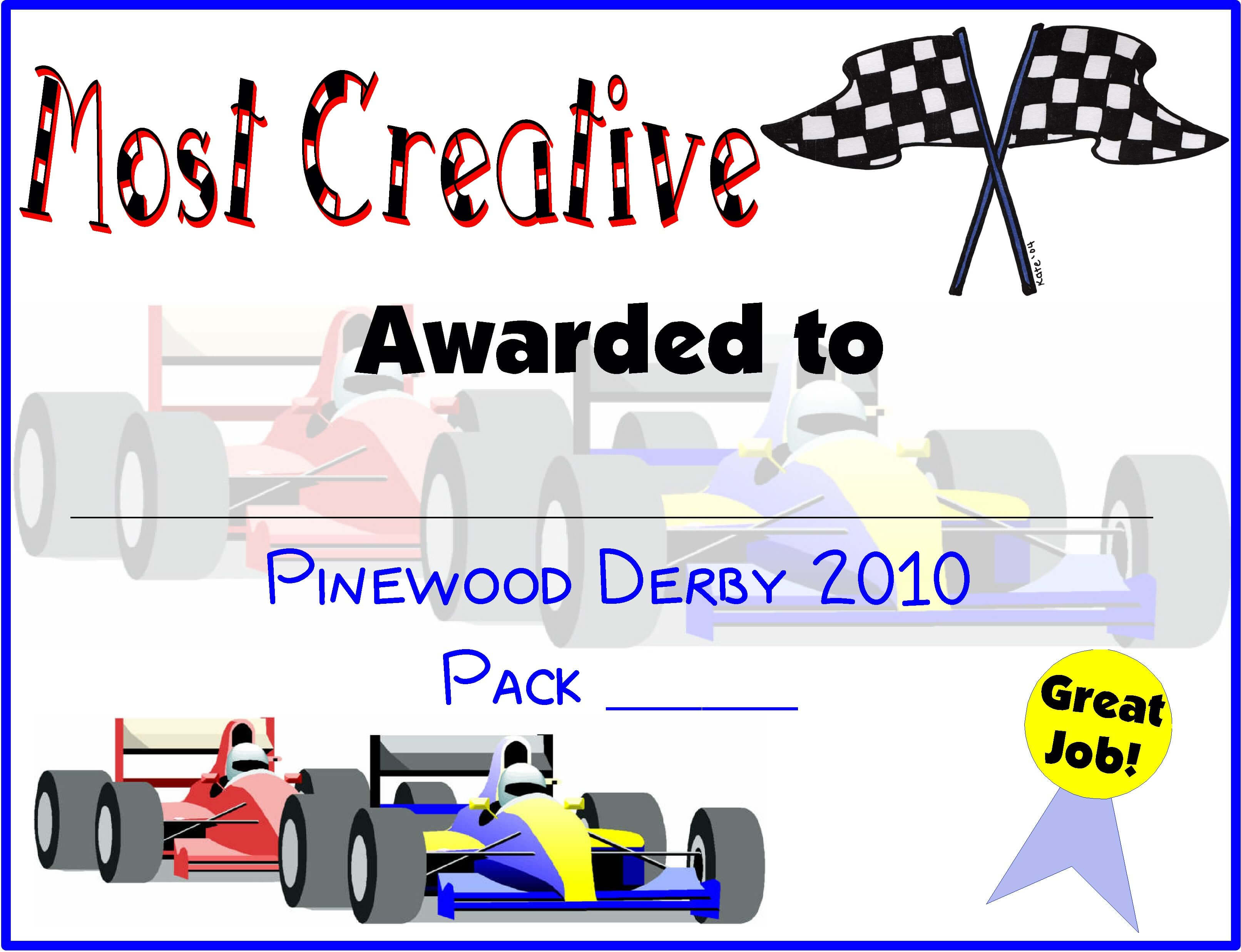 Pinewood Derby Certificates | Do Your Best! Cub Scouts | Cub With Pinewood Derby Certificate Template