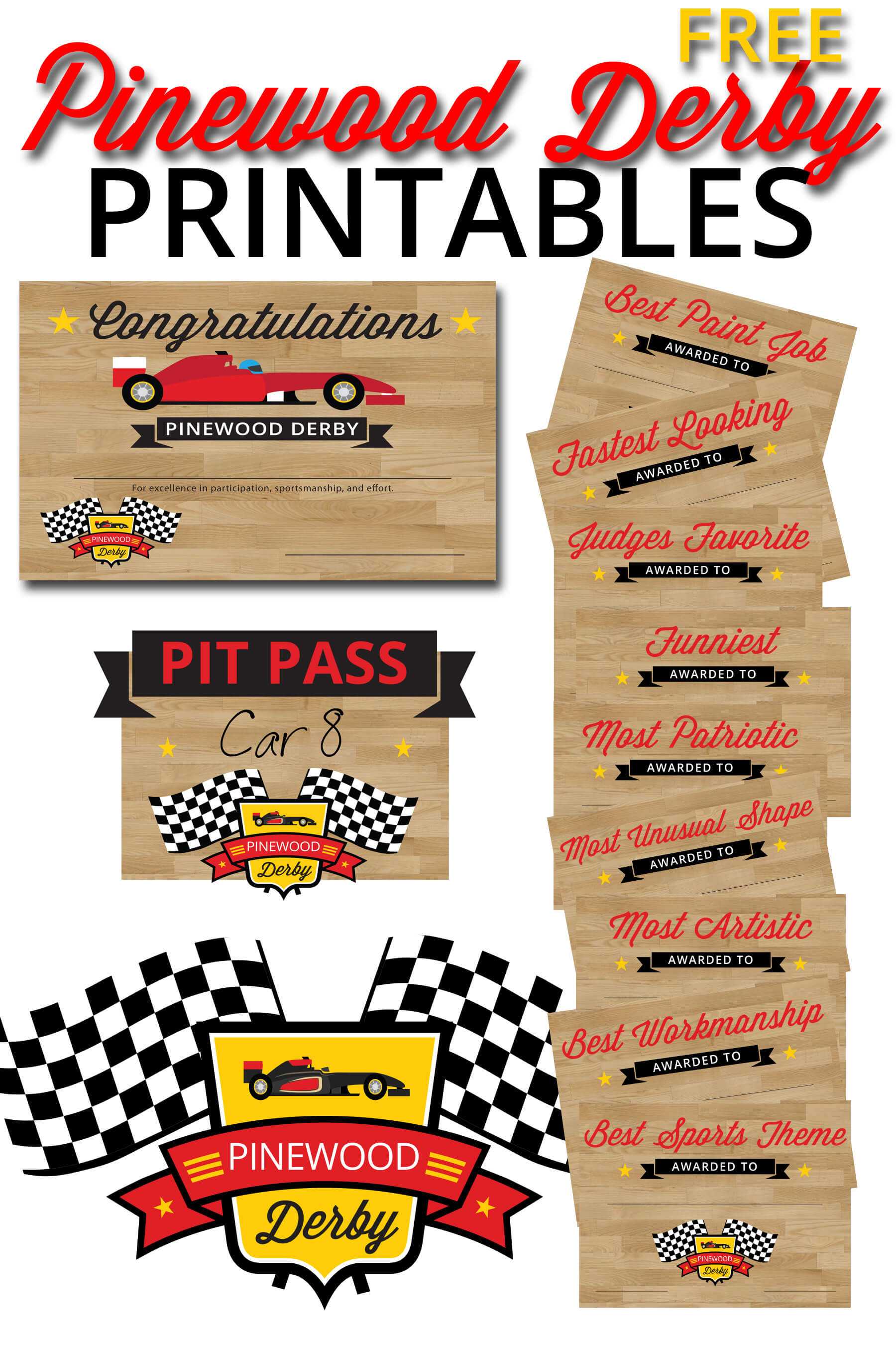 Pinewood Derby Printables – The Gospel Home With Pinewood Derby Certificate Template