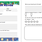 Pinjana Peek On Education | Book Review Template, Book For Book Report Template Grade 1