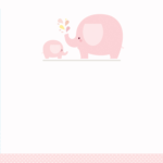 Pink Baby Elephant – Free Printable Baby Shower Invitation Regarding Blank Elephant Template
