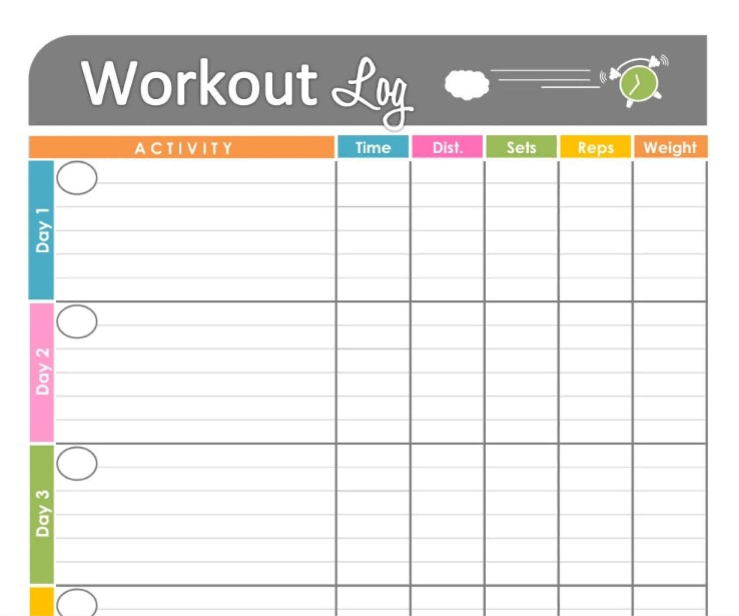 Pinkristy Winburn Revels On School Planners & Supplies For Blank Workout Schedule Template