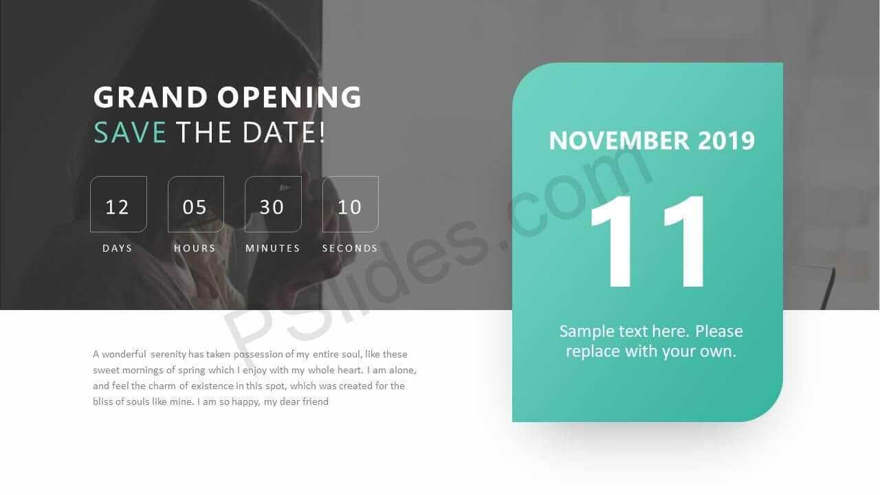 Pinpslides On Powerpoint Diagrams | Save The Date With Save The Date Powerpoint Template