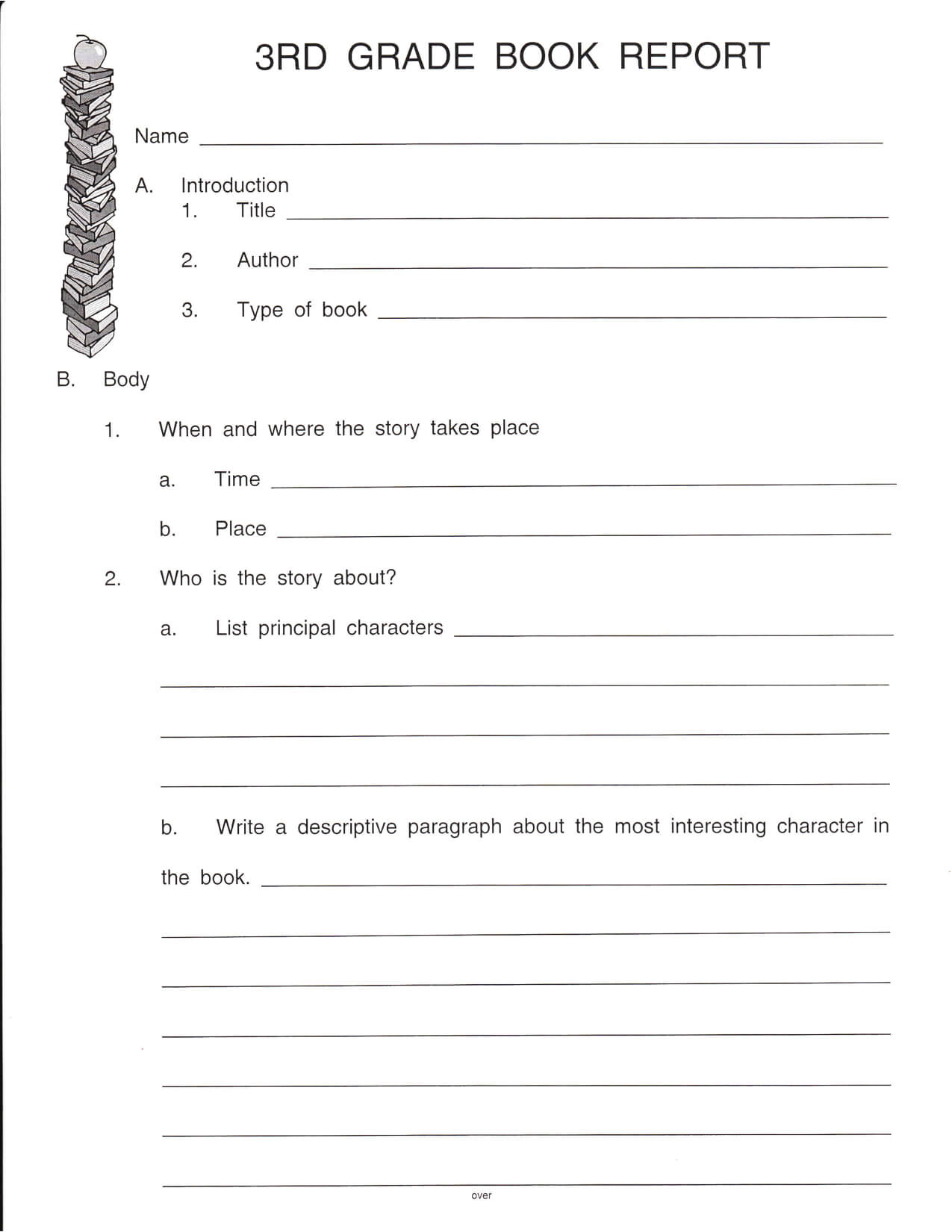 Pinshelena Schweitzer On Classroom Reading | 3Rd Grade Pertaining To Book Report Template 4Th Grade