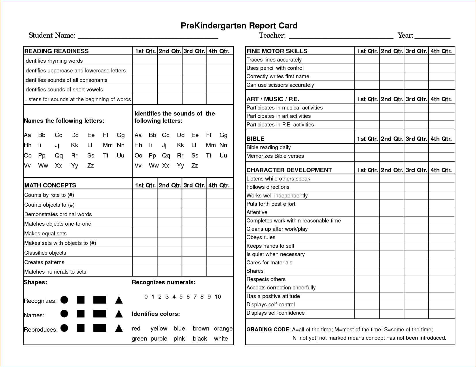 Pinvanessa Semrau On Beginning Of The Year Within Report Card Template Pdf