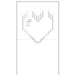 Pixel Heart Pop Up Card | 07. Crafts | Pop Up Card Templates throughout Pop Out Heart Card Template