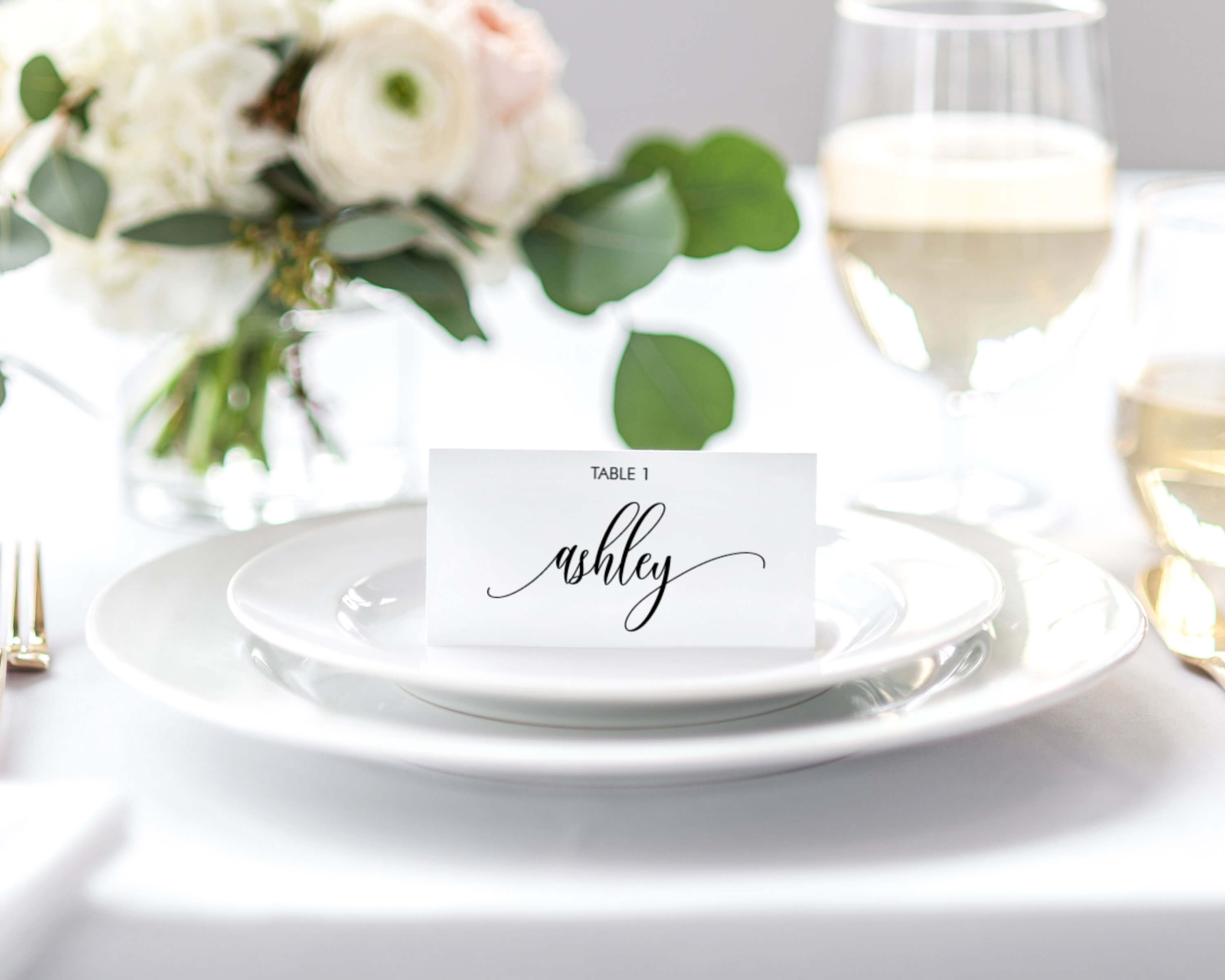 Place Card Settings, Instant Download || Editable Custom Wedding Escort  Cards Place Card Template Wedding Name Card Place Card Holder Ff2D Pertaining To Place Card Setting Template