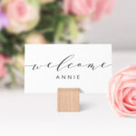 Place Cards Printable Template, Flat And Folded Welcome Throughout Place Card Setting Template