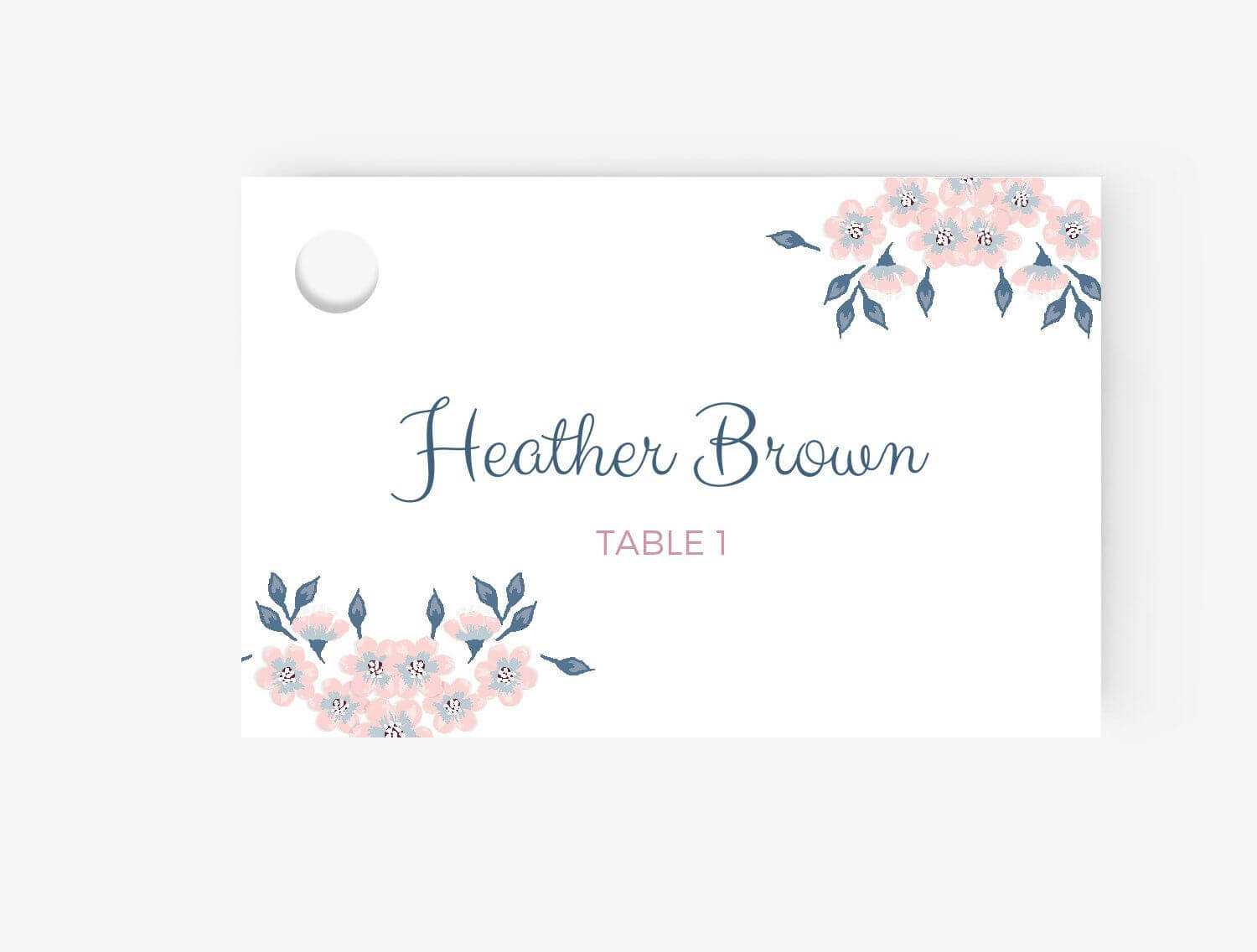 Place Cardsmplate Word Name Fold Over Card Folding Wedding Within Wedding Place Card Template Free Word