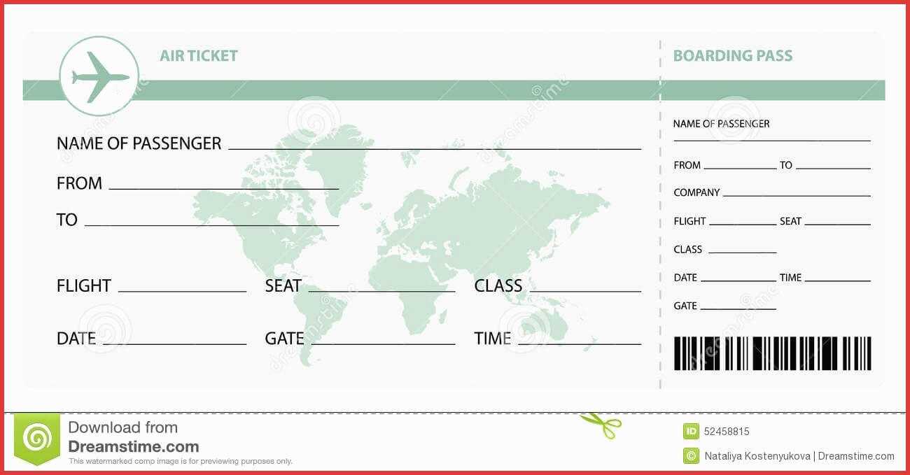 Plane Ticket Template Seven Secrets You Will Not Want To Throughout Plane Ticket Template Word