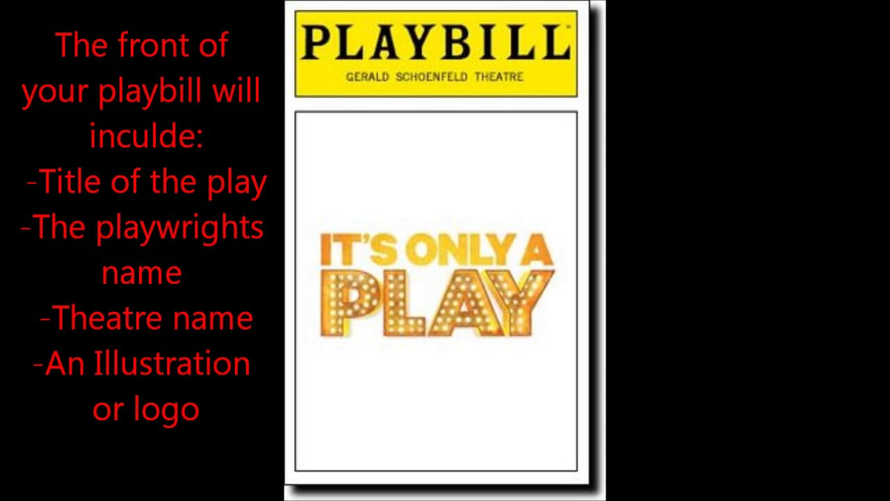 Playbill Project Pertaining To Playbill Template Word