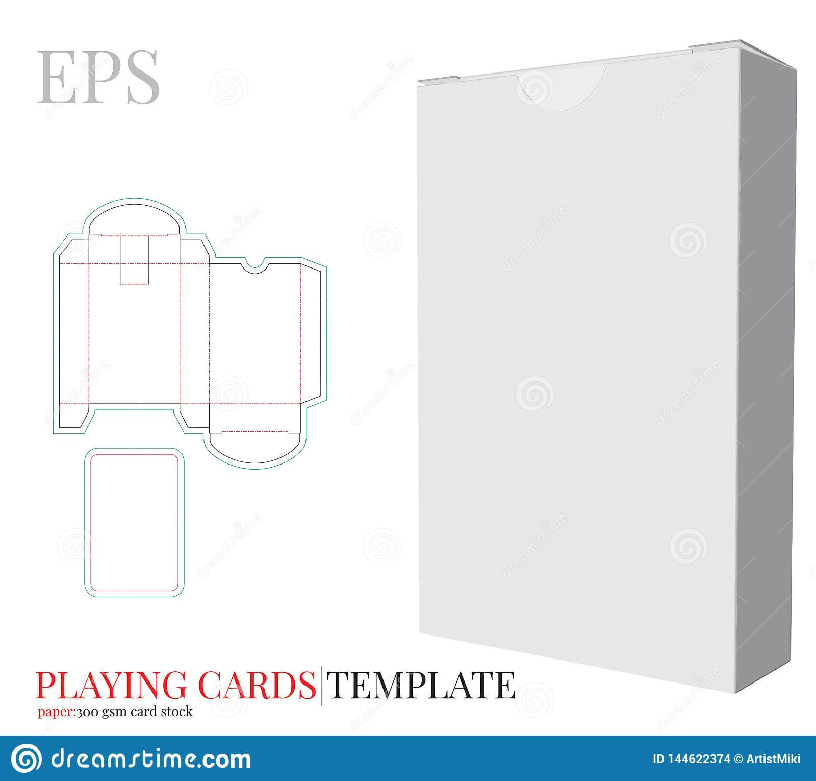 Playing Cards Template And Playing Cards Box Template Vector Pertaining To Blank Playing Card Template