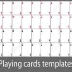 Playing Cards Template Set Inside Deck Of Cards Template