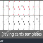 Playing Cards Template Set Stock Vector (Royalty Free) 513084139 With Regard To Custom Playing Card Template