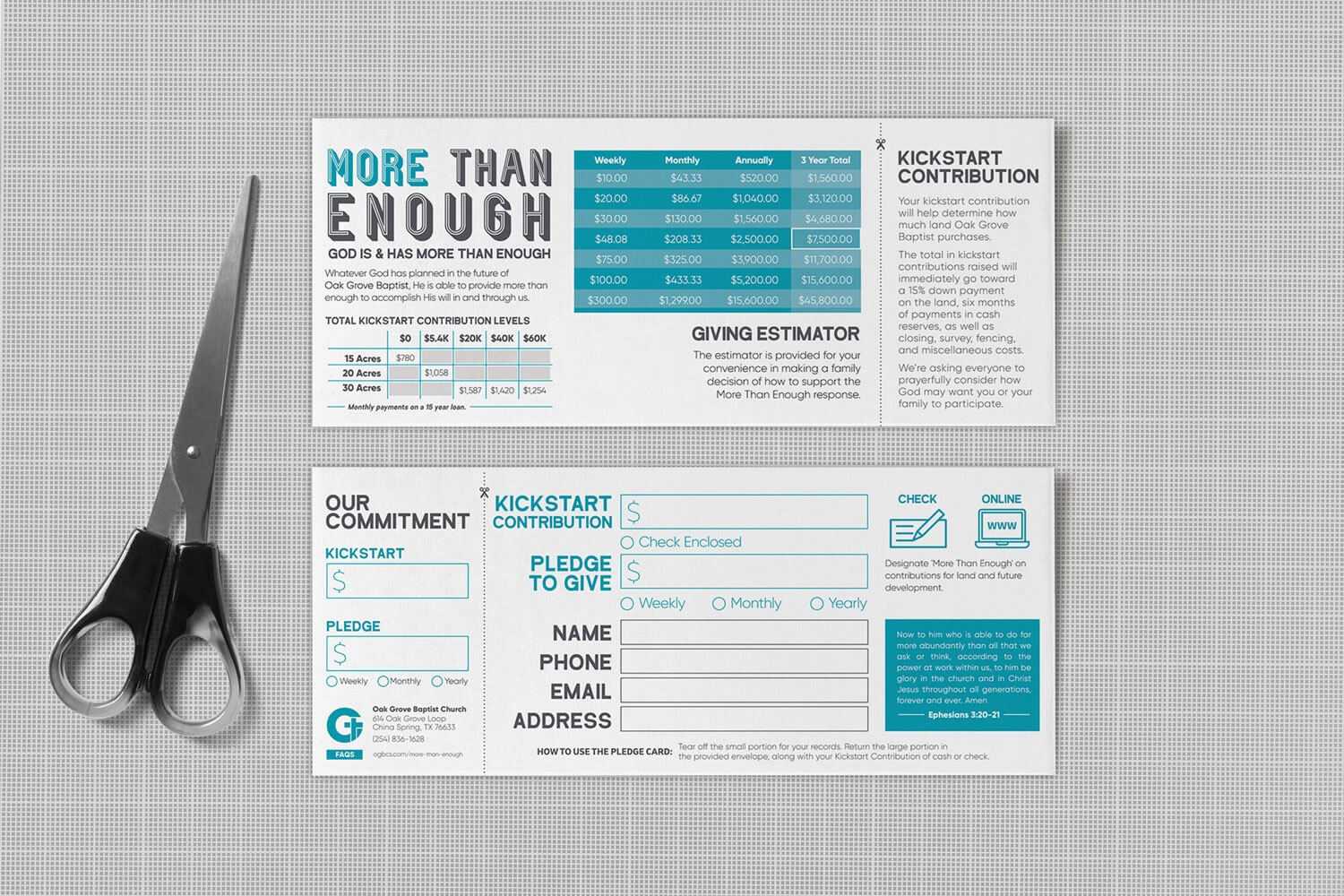 Pledge Cards & Commitment Cards | Church Campaign Design In Church Pledge Card Template