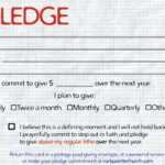 Pledge Cards For Churches | Pledge Card Templates | My Stuff For Donation Cards Template