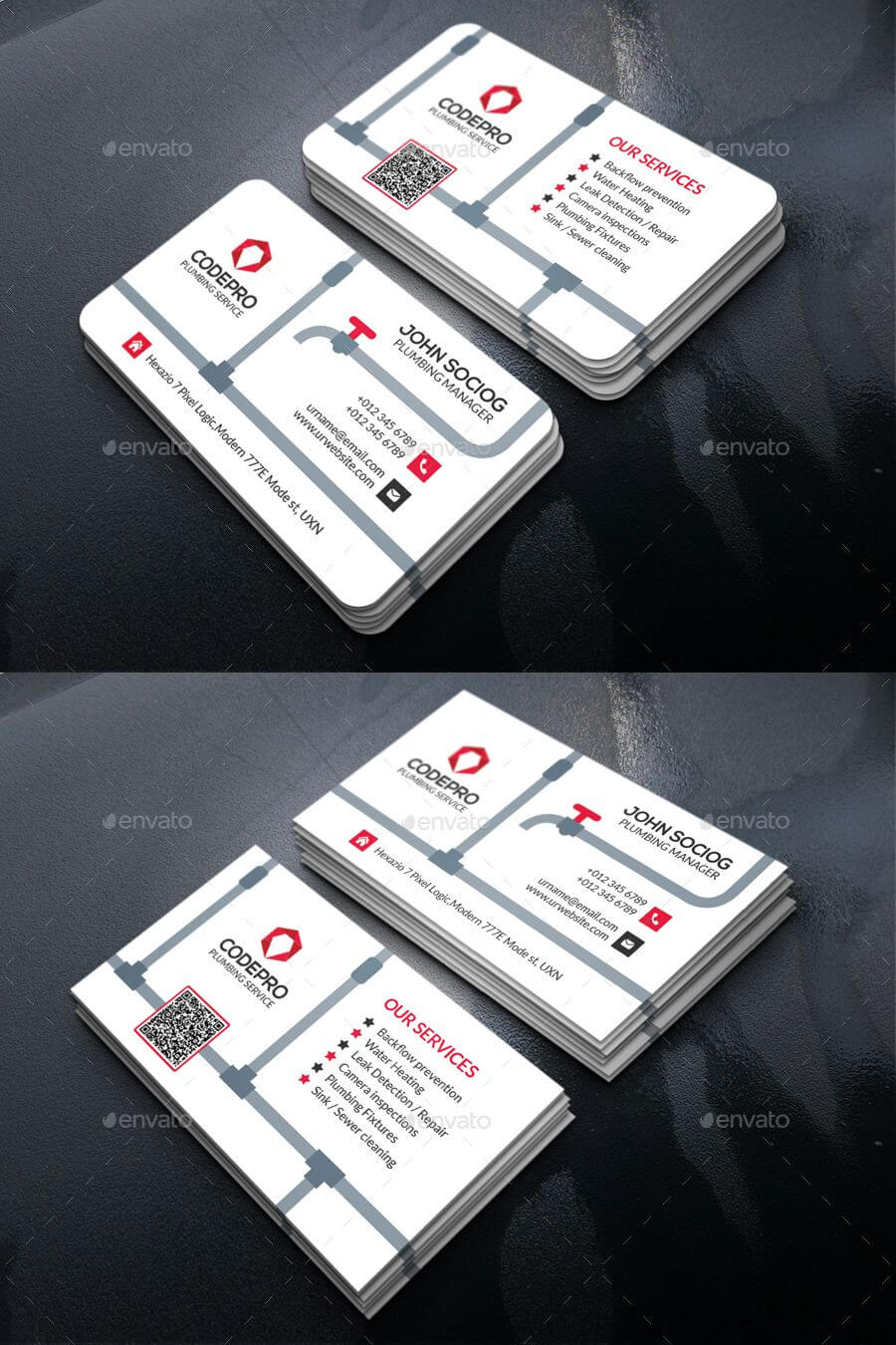 Plumbing Business Card Template Psd | Business Card Intended For Designer Visiting Cards Templates