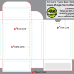 Poker Tuck Box (72 Cards) In Top Trump Card Template