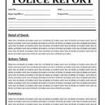 Police Report Templates – 8+ Free Blank Samples – Template For Blank Police Report Template