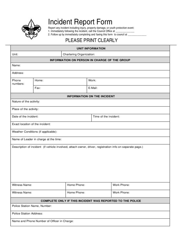 Police Report Writing Template Download Within Report Writing Template Download