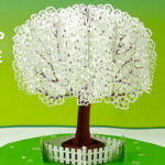 Pop Up Apple Tree Card Tutorial (3D Sliceform On The Cricut) With Pop Up Tree Card Template