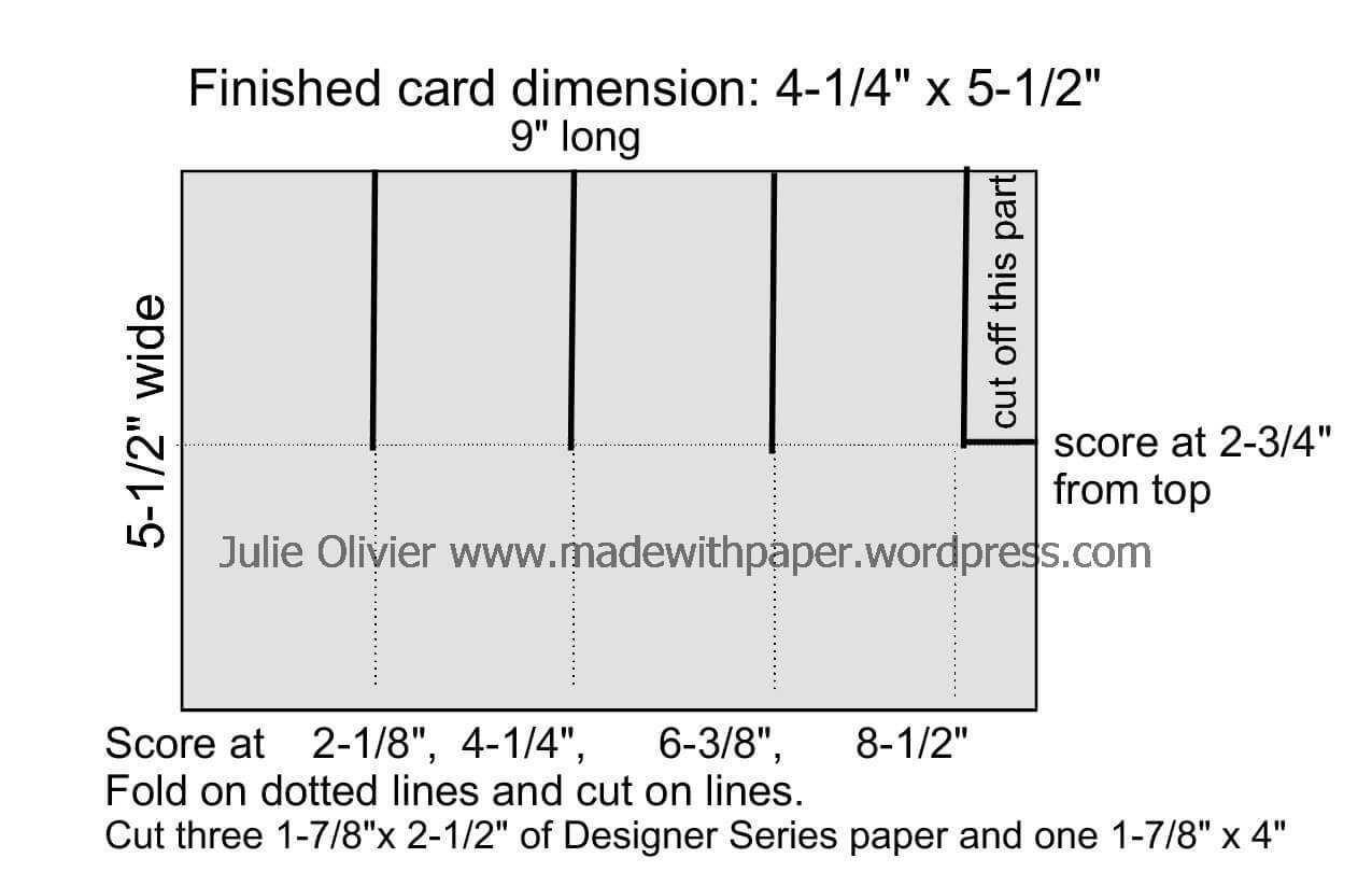 Pop Up Card | Made With Paper Inside Fold Out Card Template