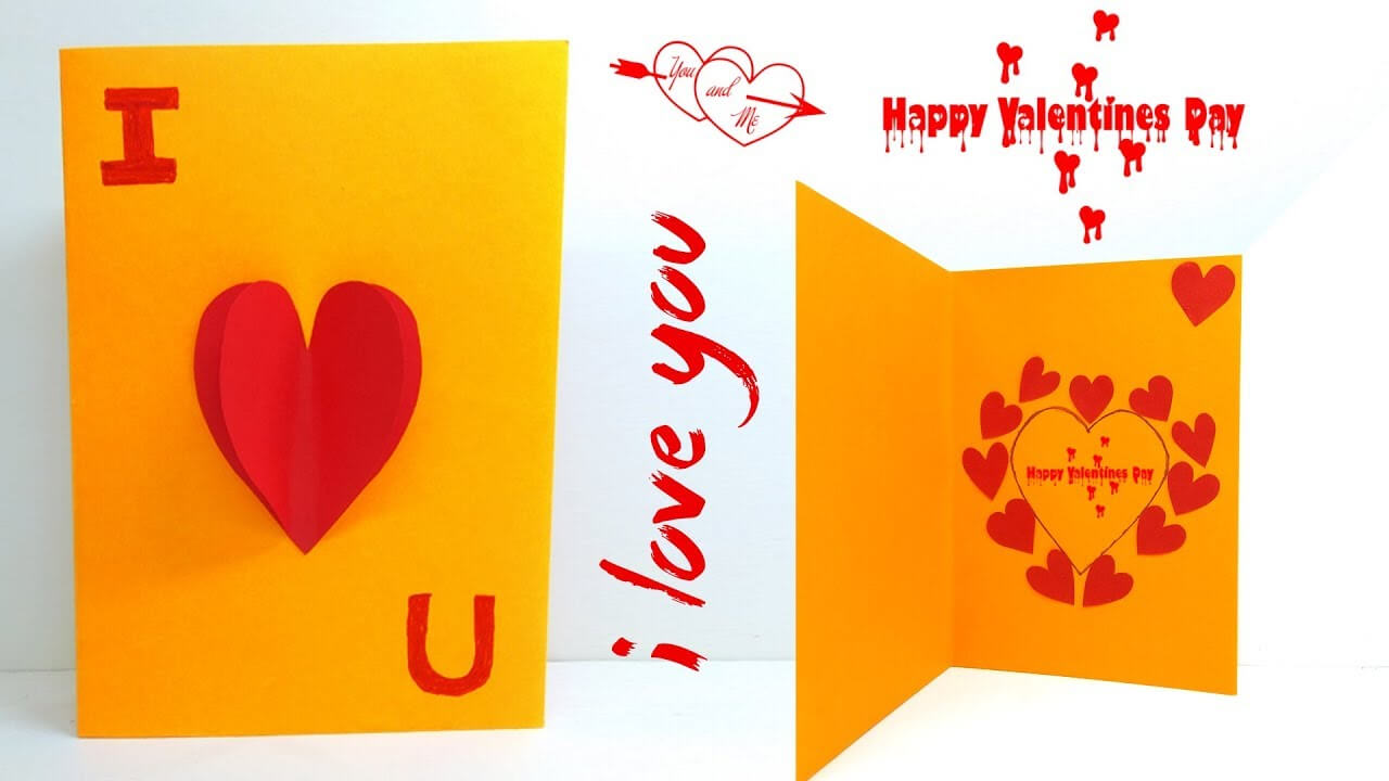 Pop Up Valentine Cards | Pop Up Card Templates | Love Pop Greeting Cards  #lina's Craft Club Inside I Love You Pop Up Card Template