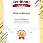 Portrait Certificate Template In Football Sport Vector Image For Football Certificate Template