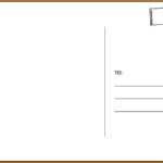 Postcard Template Word With Regard To Free Postcard Within Free Blank Postcard Template For Word