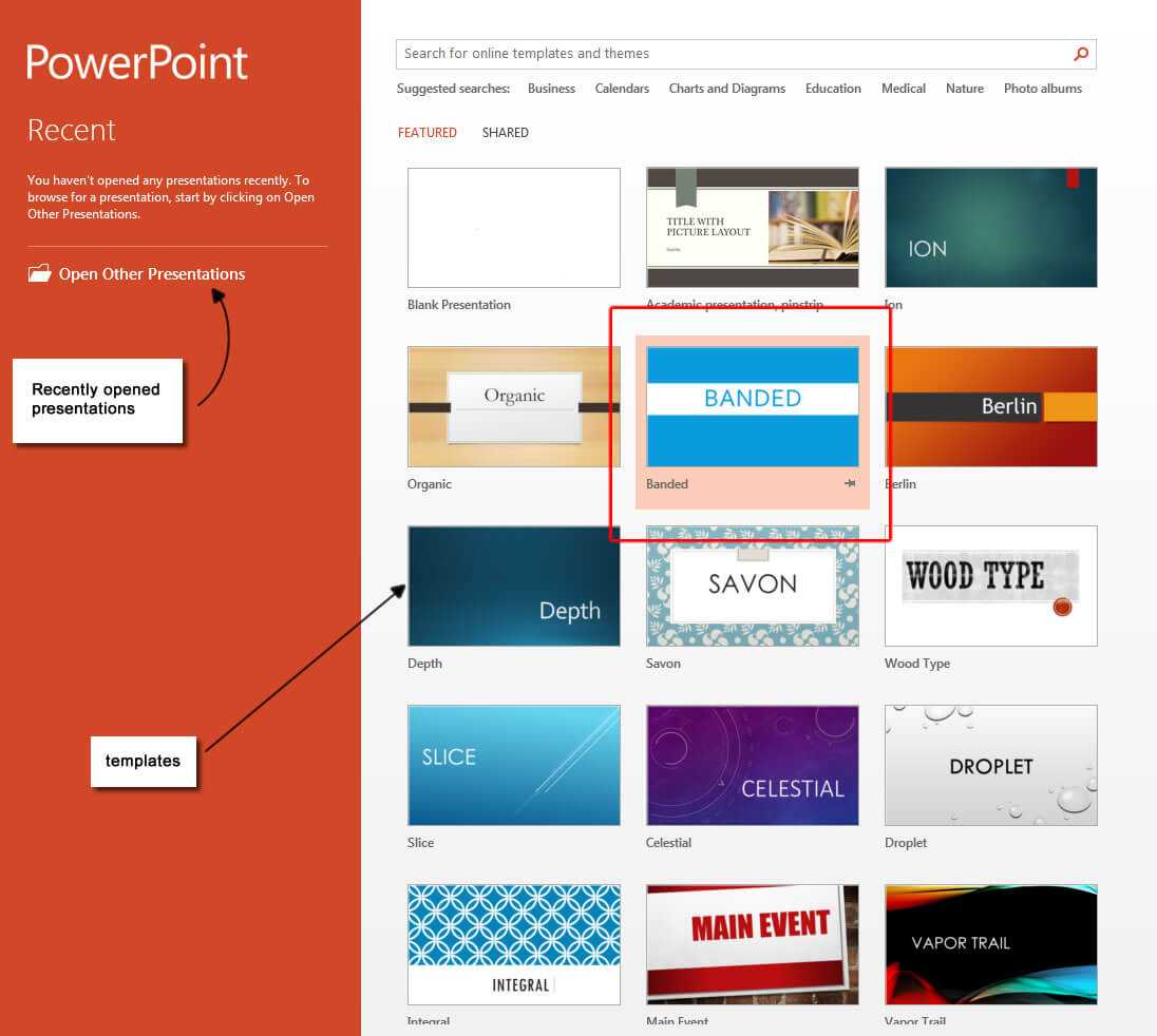 Powerpoint 2013 Templates – Microsoft Powerpoint 2013 Tutorials Intended For What Is Template In Powerpoint