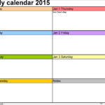 Powerpoint Calendar Template 2015 Best 2015 Weekly Calendar For Powerpoint Calendar Template 2015