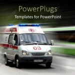 Powerpoint Template: A Very Fast Moving Ambulance With Over Pertaining To Ambulance Powerpoint Template