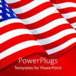 Powerpoint Template: American Flag Patriotic Background With Intended For American Flag Powerpoint Template