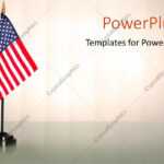 Powerpoint Template: An American Flag With White Background Throughout American Flag Powerpoint Template